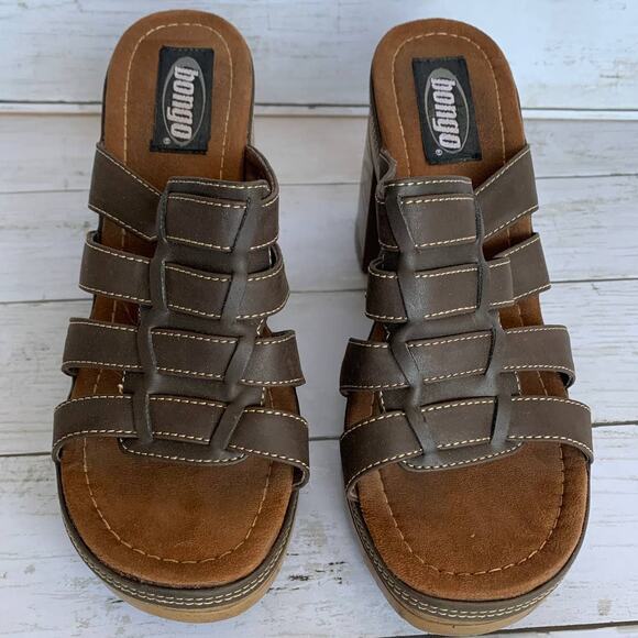 Y2K Vintage 90s BONGO Chunky Platform Heels - Picture 3 of 7